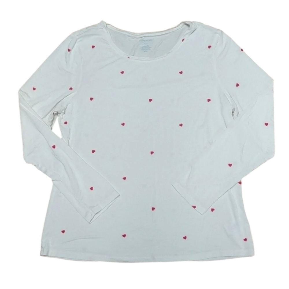 Cynthia Rowley Hearts Long Sleeve Shirt size XL
